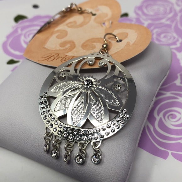 Brighton tessera silver dangle earrings - Picture 4 of 4